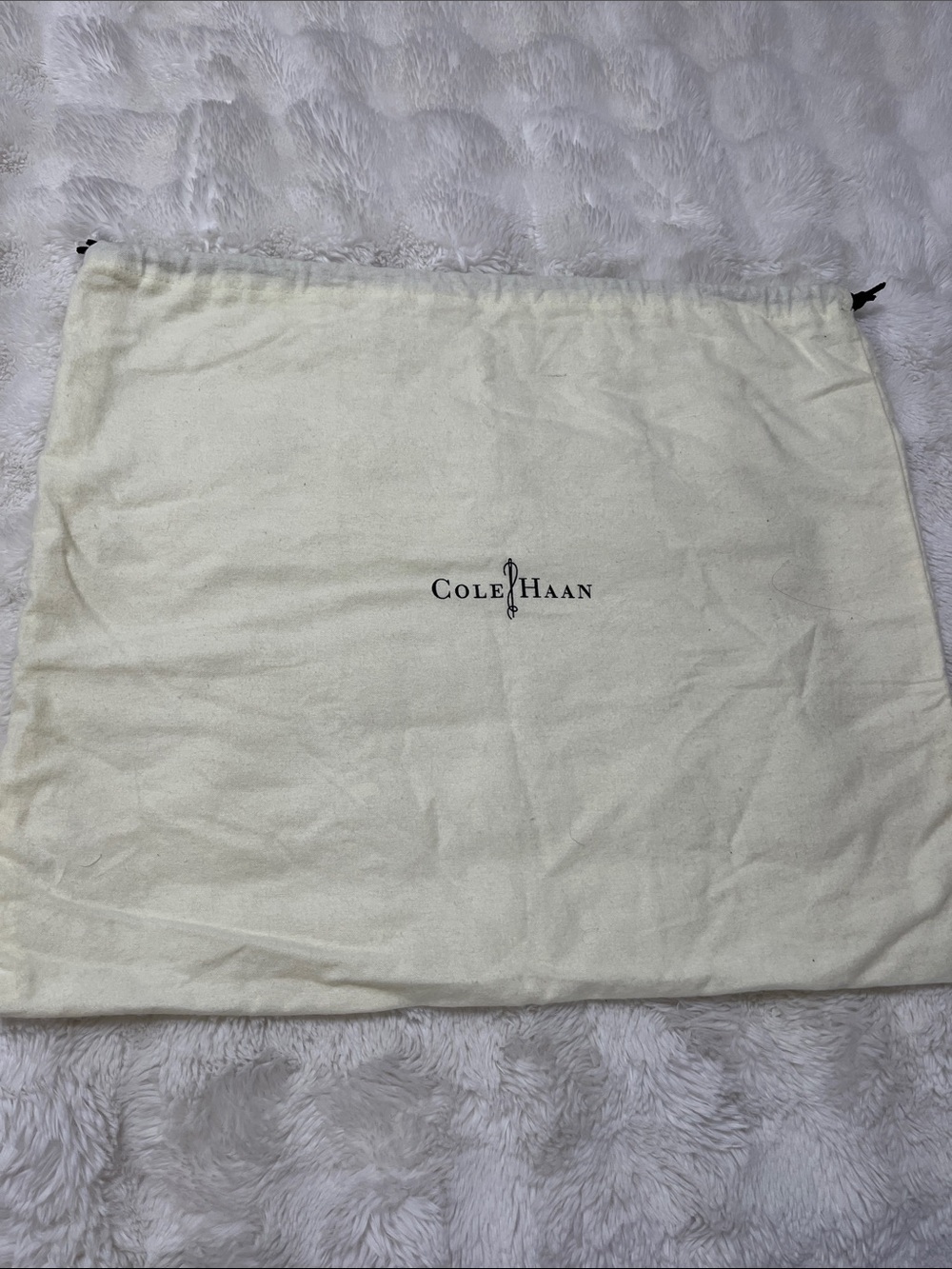 Cole Haan large felt drawstring dust bag 21x18